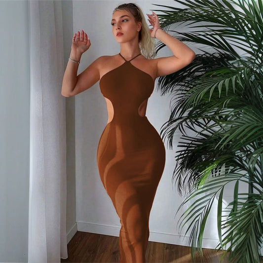 WOLFF | Halterhals Körperbetont Slim Fit Elegantes Kleid