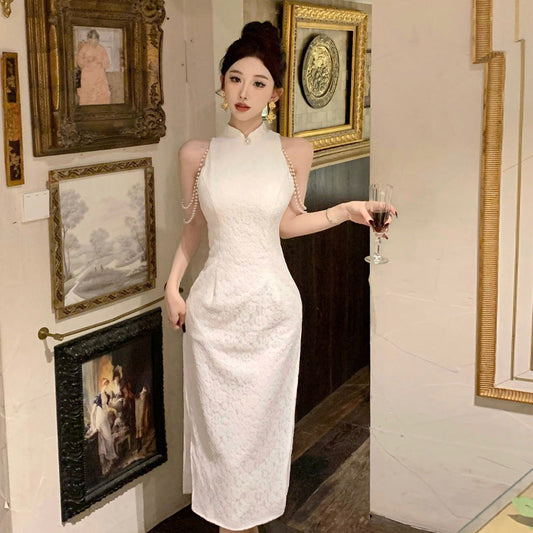 WOLFF | Cheongsam Bodycon Spitze Kette Kleid