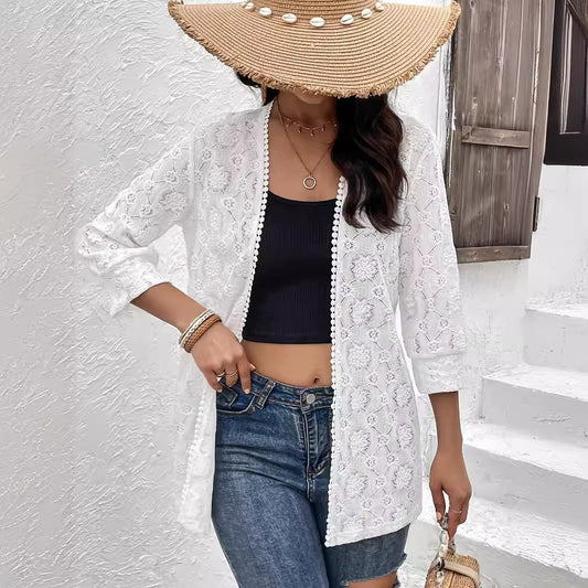 WOLFF | Spitzen Cardigan Außenmantel