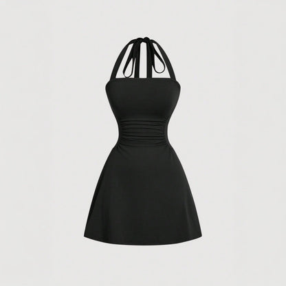 1Slim Fit High-Waisted Short Skirt