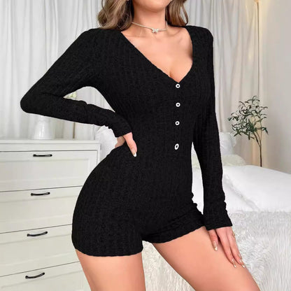 WOLFF | Bequemer Casual Slim Drei-Viertel Jumpsuit