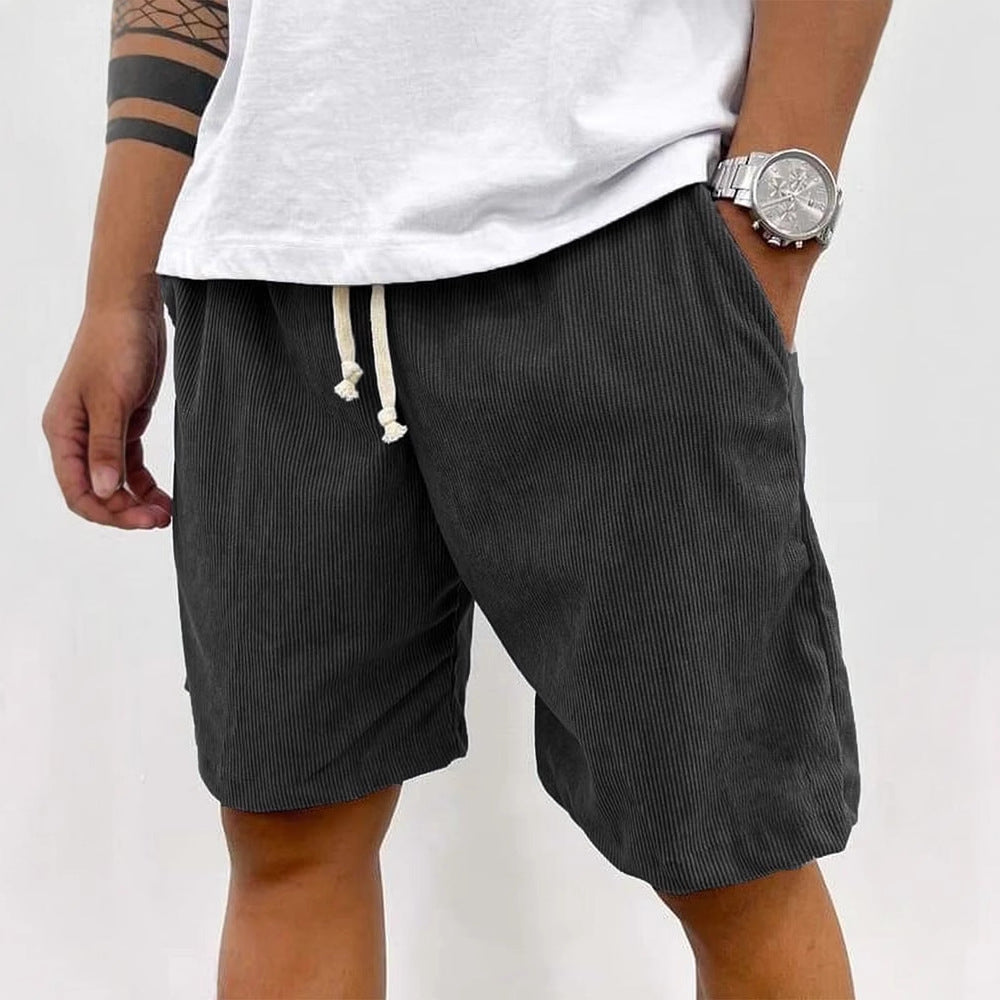 Mode | Herren Casual Kordelzug Cord Shorts