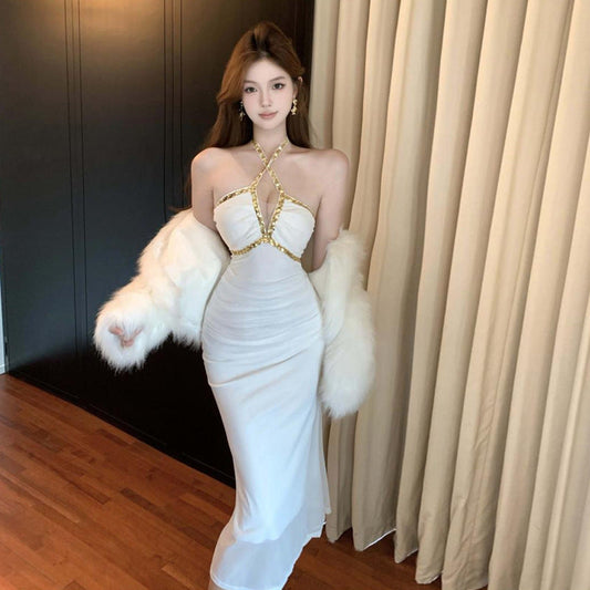 WOLFF | Französisches Halterneck Bodycon Kleid