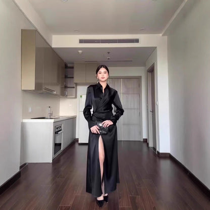 WOLFF | Einfarbiges Hemd Hohe Taille Kleid für Mode