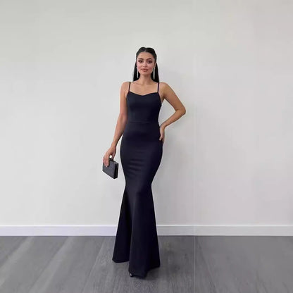WOLFF | Top-Träger Slim-Fit Fischschwanzkleid-Set für Eleganz