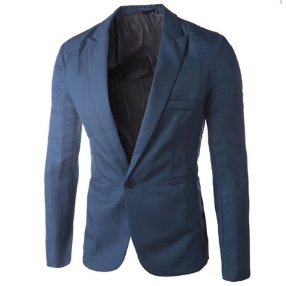 Herren eleganter Anzugblazer mit modernem Schnitt und feiner Textur Heidi-Mode