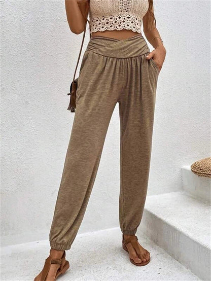 WOLFF | Taschen Hohe Taille Schmal zulaufende Lange Hose