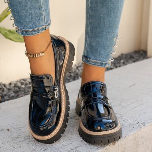 Damen Modische Loafers mit komfortablem Plateau und eleganter Sohle Heidi-Mode