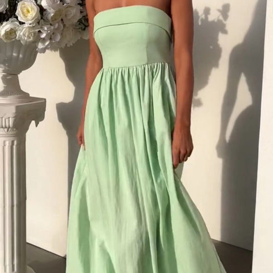 WOLFF | Faltenstrap Big Hem Kleid