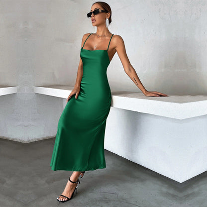 WOLFF | Satin-Party-Camisole-Kleid