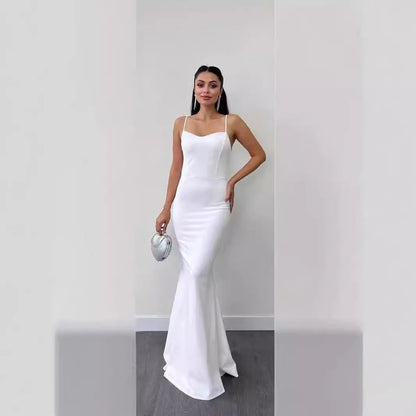 WOLFF | Top-Träger Slim-Fit Fischschwanzkleid-Set für Eleganz