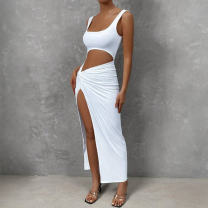 WOLFF | Vielseitiges Slim Hollow Mid-Length Kleid