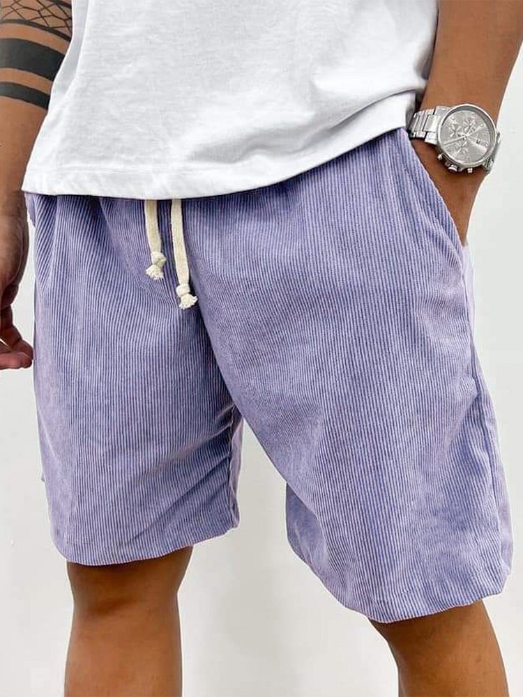 Mode | Herren Casual Kordelzug Cord Shorts