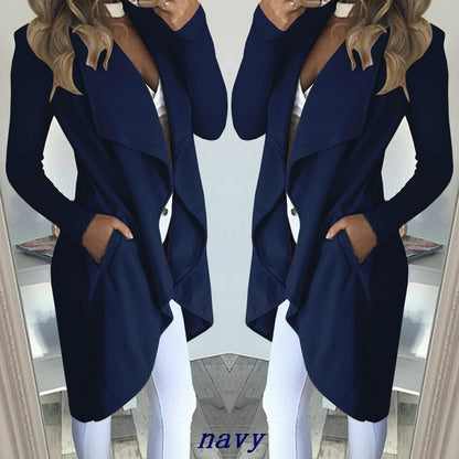 WOLFF | Revers Schlank Lang Trench Coat