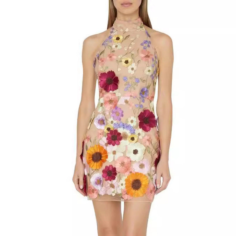 WOLFF | Halter Neck Enganliegend Cocktail Bodycon Kleid
