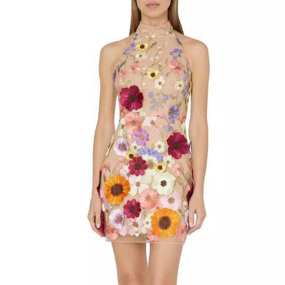 WOLFF | Halter Neck Enganliegend Cocktail Bodycon Kleid