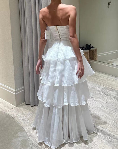 WOLFF | Schlankmachendes Midi-Kuchen Kleid