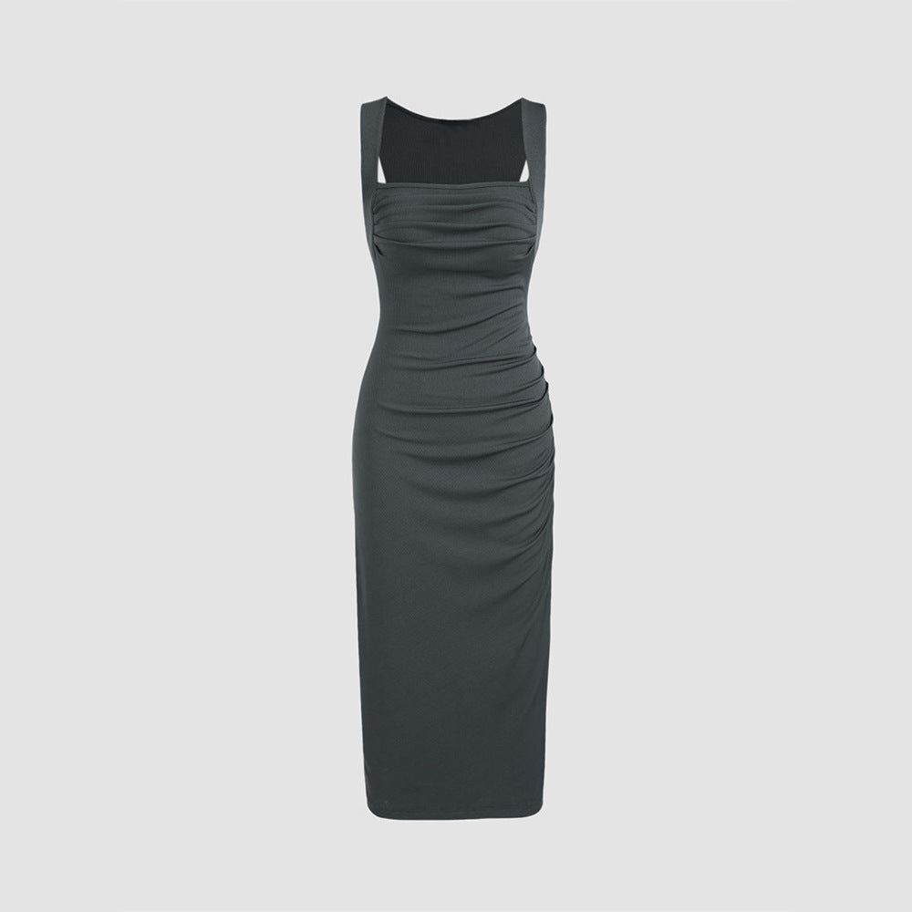 WOLFF | Geraffte Taillierung kaschierende Slim Bodycon Rock