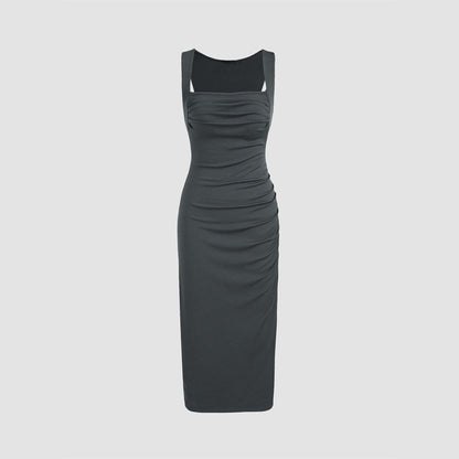 WOLFF | Geraffte Taillierung kaschierende Slim Bodycon Rock