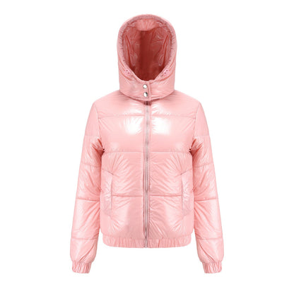 Damen glänzende Winterjacke Heidi-Mode