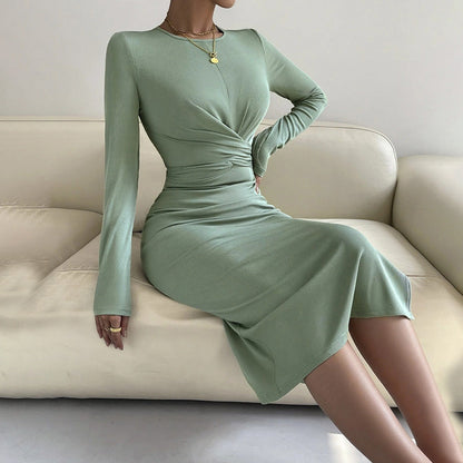 WOLFF | Langärmliges Bodycon-Midi-Kleid