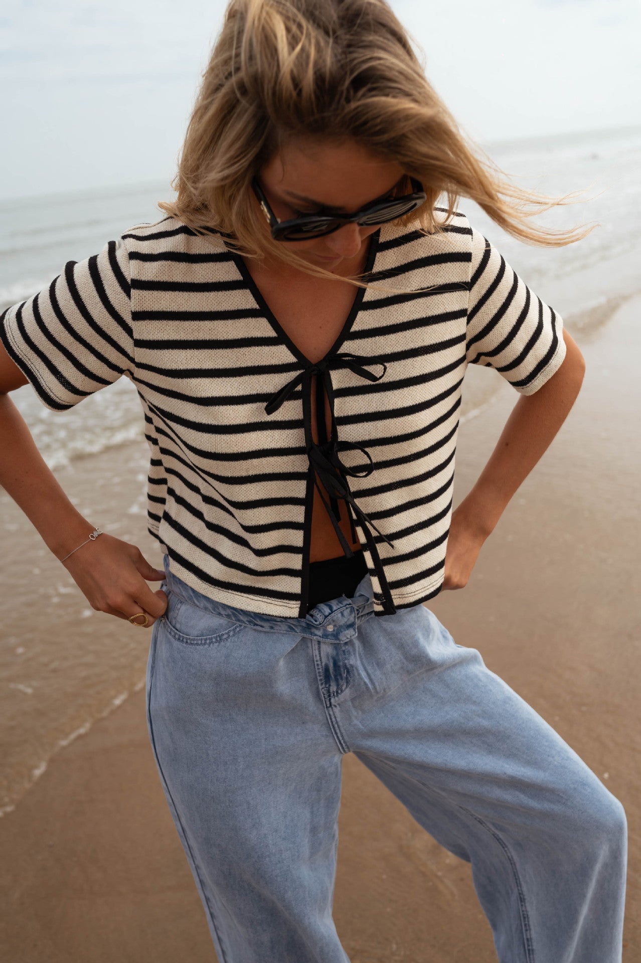 WOLFF | Splicing Kurzarm Strickjacke