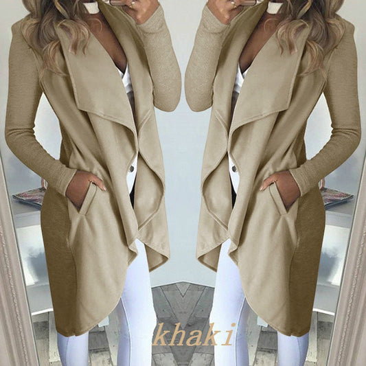 WOLFF | Revers Schlank Lang Trench Coat