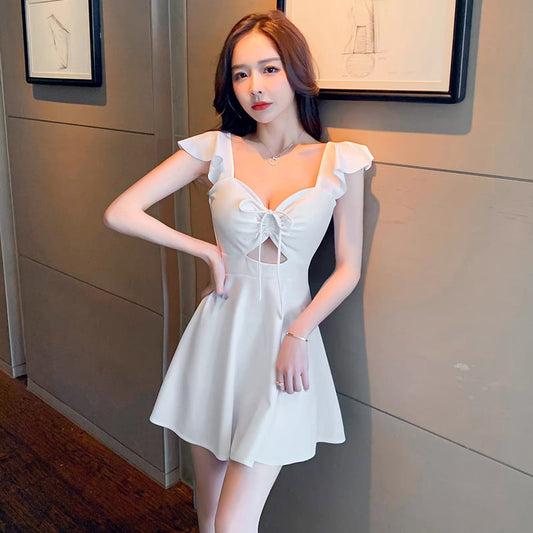WOLFF | Figurverschlankendes Mini Crossover Kleid