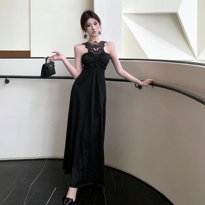 WOLFF | Fashion Halter Strapless Taille Flared Kleid