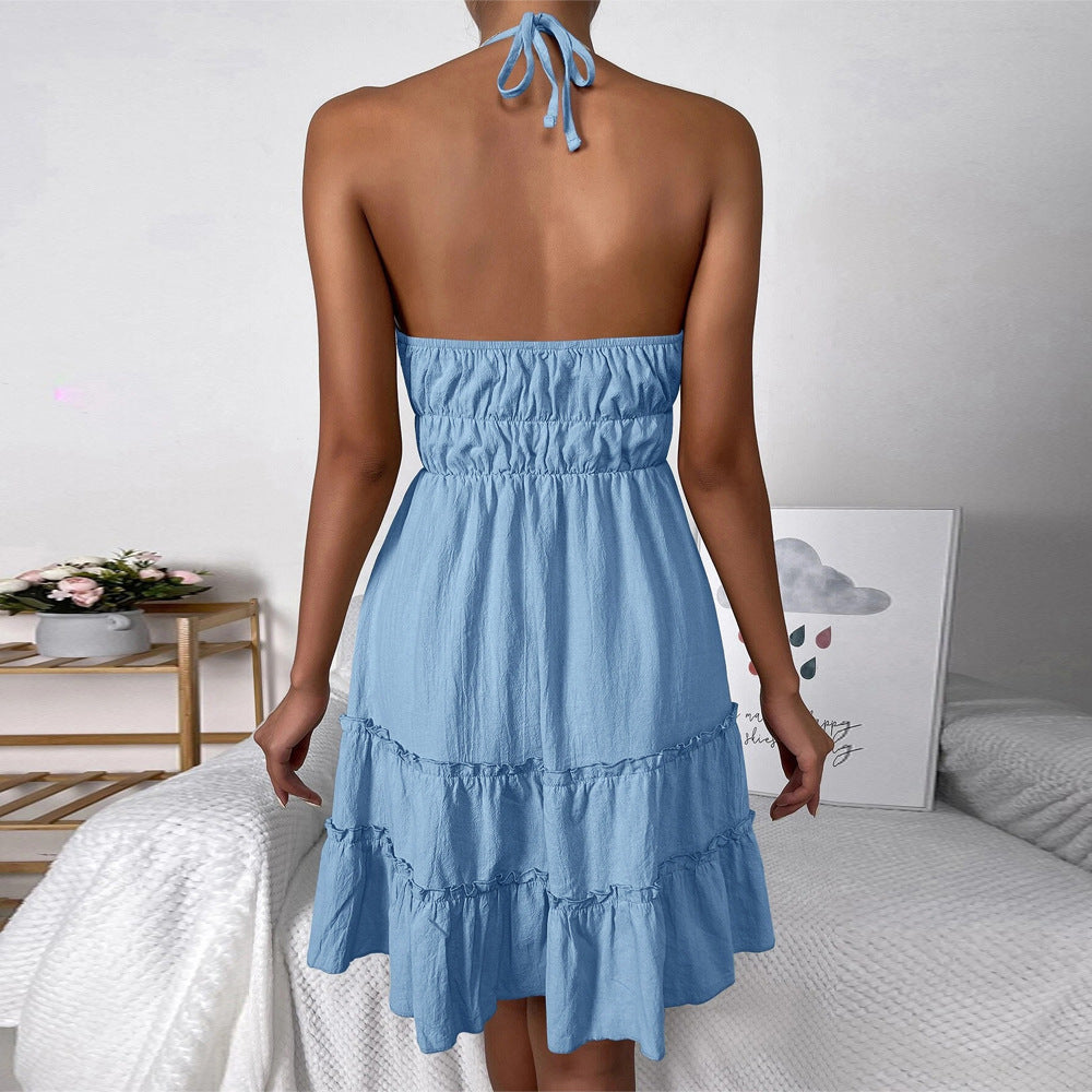 WOLFF | Rückenfreies Halter-Träger-Kleid
