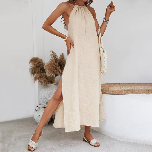 WOLFF | Rückenfreies Halterkleid