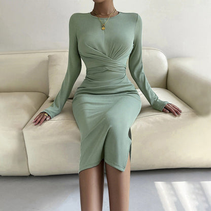 WOLFF | Langärmliges Bodycon-Midi-Kleid