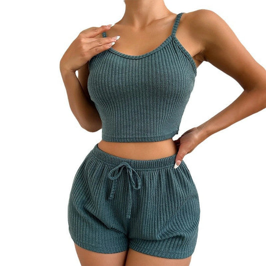WOLFF | Ärmelloses Top Slim Fit Shorts Set