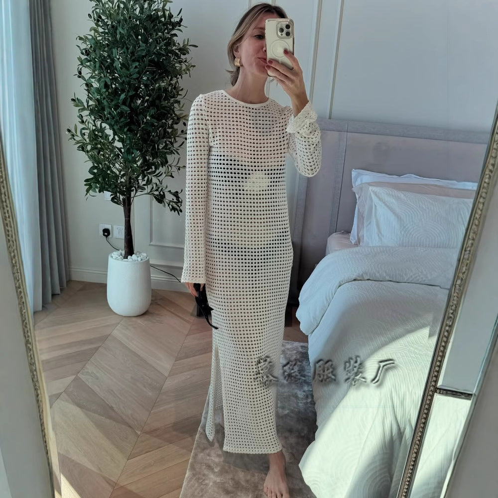 WOLFF | Hollow Bikini Cover-Up Lange Rock Kleid