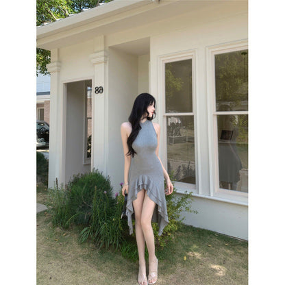 WOLFF | Rüschenscheel Fitted Taille Kleid