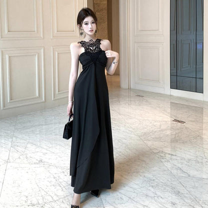 WOLFF | Fashion Halter Strapless Taille Flared Kleid