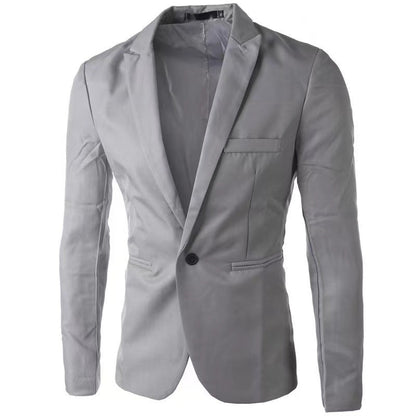 Herren eleganter Anzugblazer mit modernem Schnitt und feiner Textur Heidi-Mode