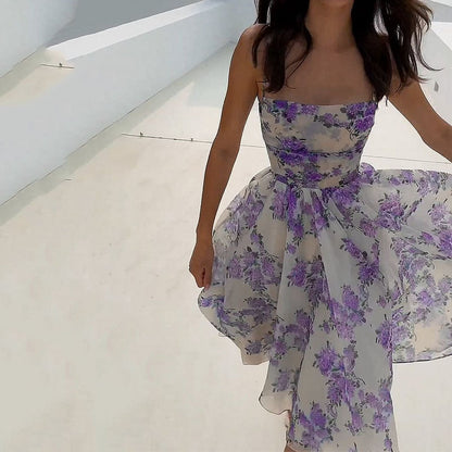WOLFF | Elegantes Trägerdruck Hochwertiges Kleid