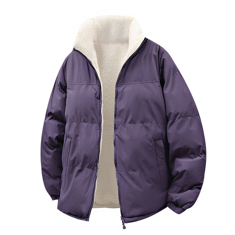 Damen warme Steppjacke mit kuscheligem Innenfutter und praktischen Taschen -Mode