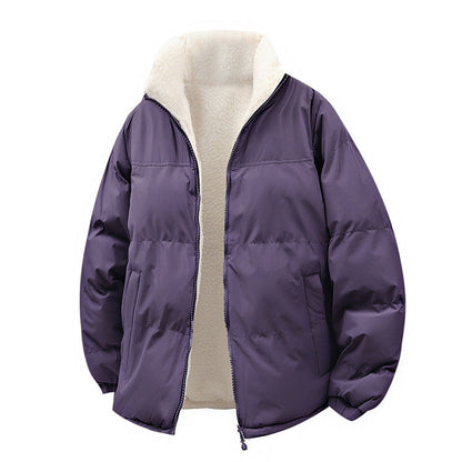 Damen warme Steppjacke mit kuscheligem Innenfutter und praktischen Taschen -Mode