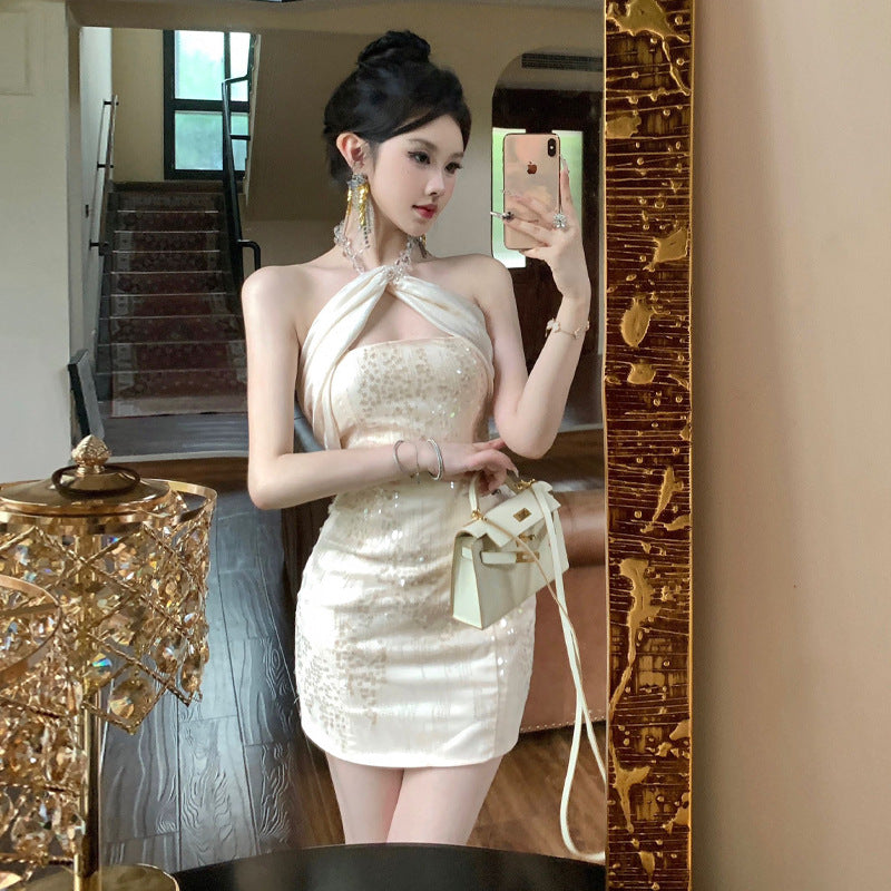 WOLFF | Slim Fit Rückenfreies Bodycon Mini Rock Kleid