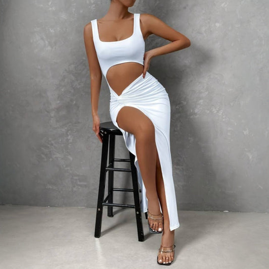 WOLFF | Vielseitiges Slim Hollow Mid-Length Kleid
