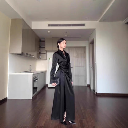 WOLFF | Einfarbiges Hemd Hohe Taille Kleid für Mode