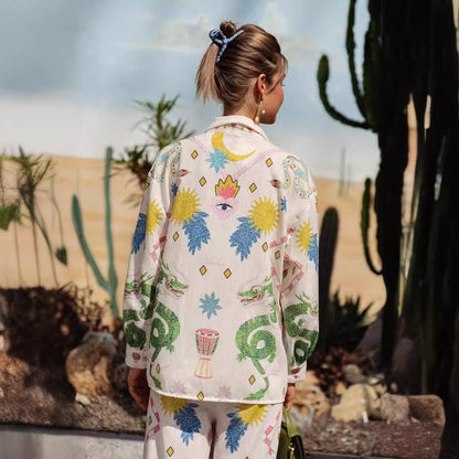 WOLFF | Bedrucktes Shirt Hose Freizeit Ferien Set