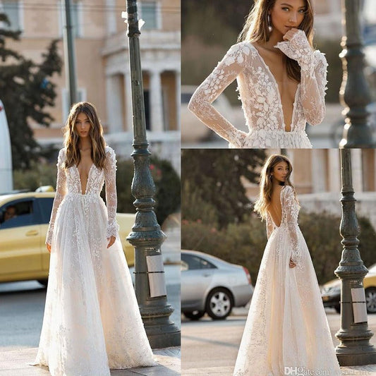 WOLFF | Spitzen Langarm Feiertagsabendkleid