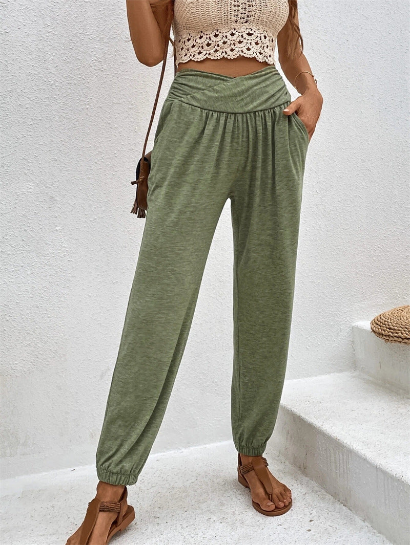 WOLFF | Taschen Hohe Taille Schmal zulaufende Lange Hose