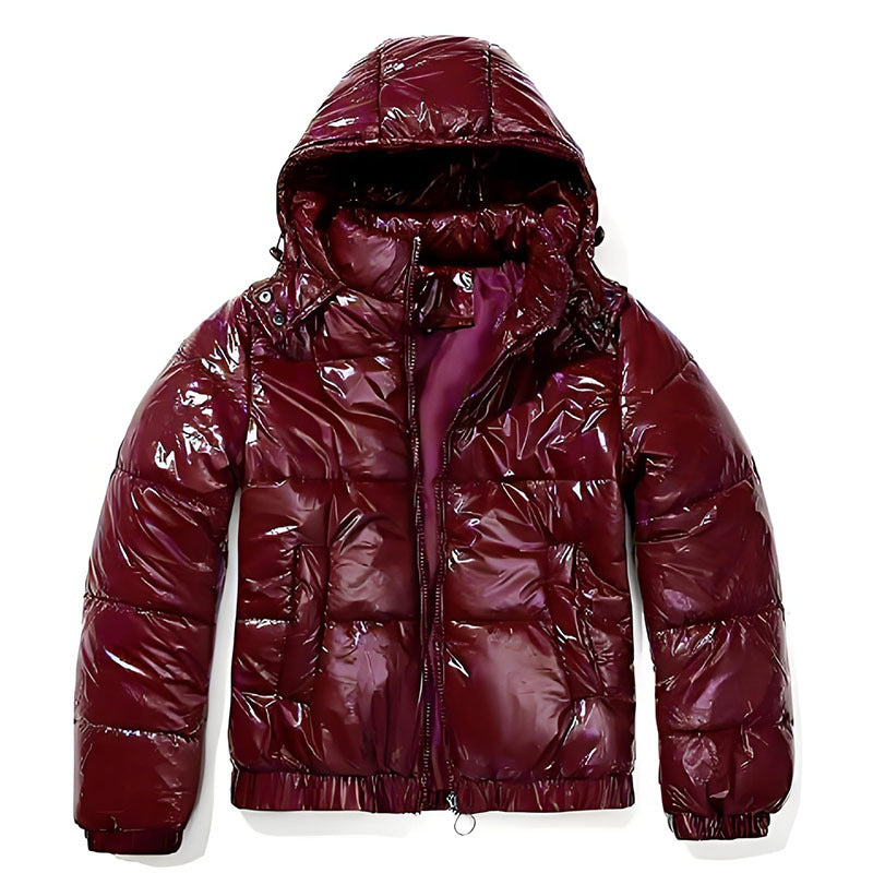 Damen glänzende Winterjacke Heidi-Mode