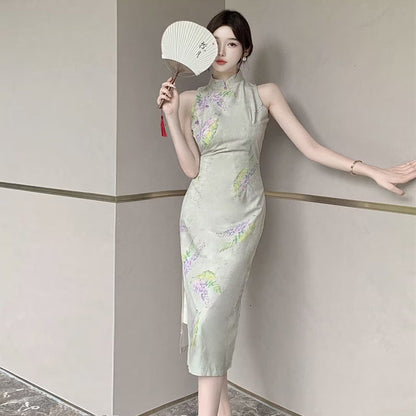 WOLFF | Vintage Bustier Taille-figuranpassende verbesserte Qipao