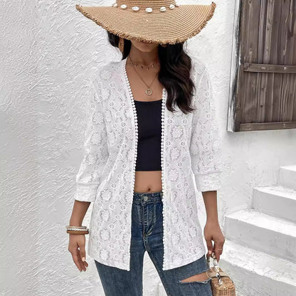 WOLFF | Spitzen Cardigan Außenmantel