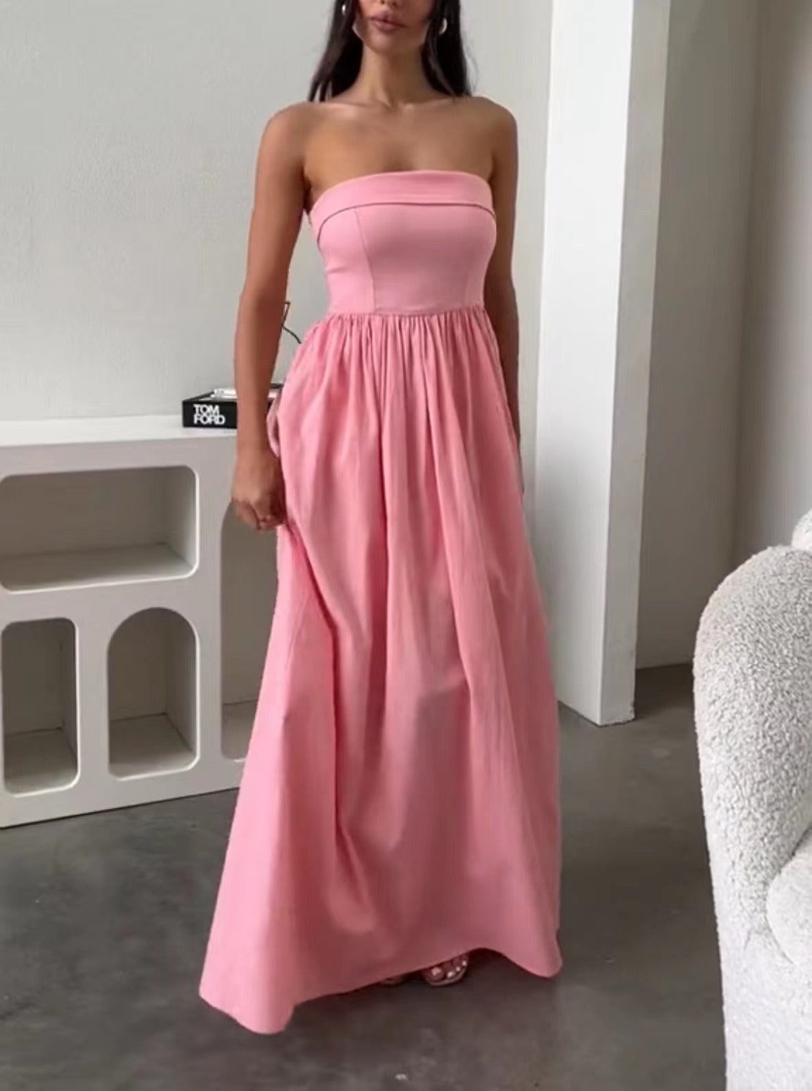 WOLFF | Faltenstrap Big Hem Kleid
